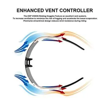 EXP VISION Polarized Cycling Glasses, UV 400 Sports Sunglasses Biking Goggles Running Hiking Golf Fishing Driving (Pink)