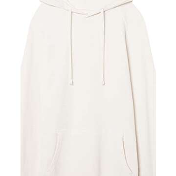 Amazon Essentials Men's Pullover Hoodie, Long-Sleeve Slub Thermal, Ivory, X-Large (Previously GoodThreads)