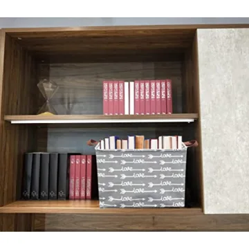 HIYAGON Love Basket Cute Toy Storage Bin for Kids