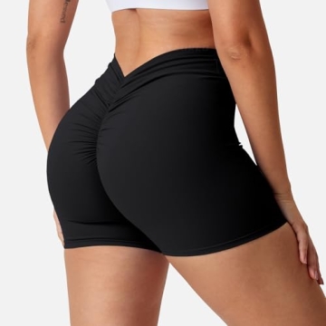 YEOREO Workout Shorts for Women - Butt Lifting Biker Fit