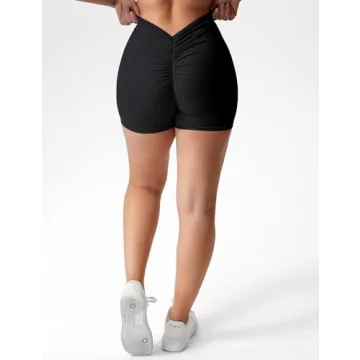 YEOREO Workout Shorts for Women - Butt Lifting Biker Fit