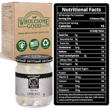 Tipsy Onions - Cocktail Onions in Jar with French Vermouth - Pickled Silverskin Onions, Pearl Onions for Cocktails, Appetizers, and Hors d'Oeuvres, Kosher Parve - Sable & Rosenfeld - 10.9 Oz (Pack 1)