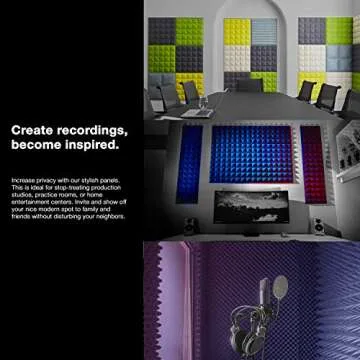 Fstop Labs Acoustic Foam Panels - Sound Control for Studios