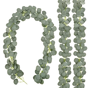 CEWOR Eucalyptus Garland Pack for Weddings and Home Decor