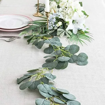 CEWOR Eucalyptus Garland Pack for Weddings and Home Decor