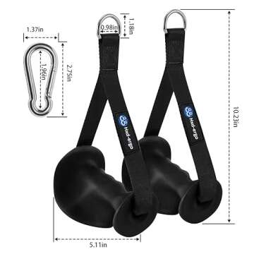 HXD-ERGO Ergonomic Exercise Handles for Cable Machine Attachments, Pilates, Strength Training Workout，Resistance Bands Heavy Duty Working Out Handles Accessories