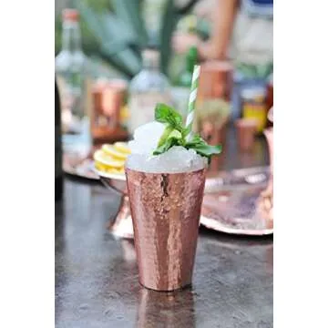Sertodo Copper Boston Maraka Cocktail Shaker Set - Handcrafted Elegance