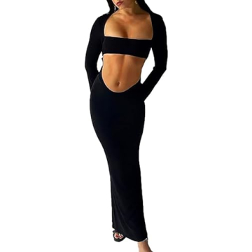 Chic AnotherChill Women's Cut-Out Bodycon Dress for Parties