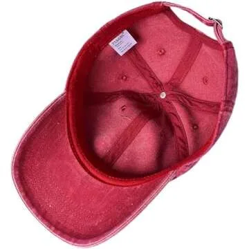 TSSGBL Vintage Cotton Washed Baseball Cap for All Sizes