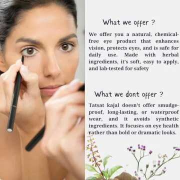 Tatsat Ayurvedic Herbal Kajal - Natural Eye Care Made with Herbs