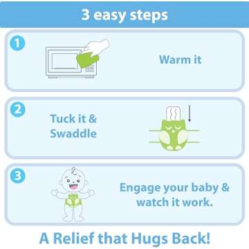 Baby Colic Relief Belly Hugger | Safe Heating Pad for Infants