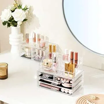 HBlife Acrylic Makeup Storage Organizer with 6 Drawers