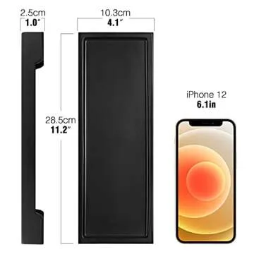 Luxspire Matte Black Bathroom Vanity Tray for Organized Style