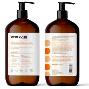Everyone 3-in-1 Soap: Citrus & Mint Body Wash, Shampoo & Bubble Bath