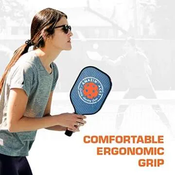 Amazin' Aces Carbon Fiber Pickleball Paddle Set - 2 Rackets