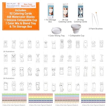 COIPLAY 648 Color Blocks Watercolor Paint Set for All Ages