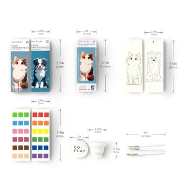 COIPLAY 648 Color Blocks Watercolor Paint Set for All Ages