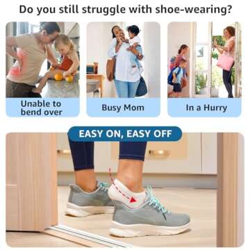 STQ Orthopedic Shoes Women Slip on Hands Free Shoes Tennis Gym Workout Shoes for Women with Plantar ...