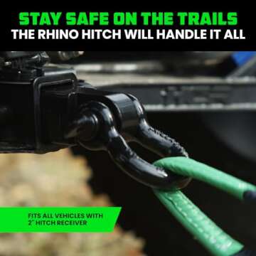 Rhino USA Shackle Hitch Receiver for Reliable Towing Accessories