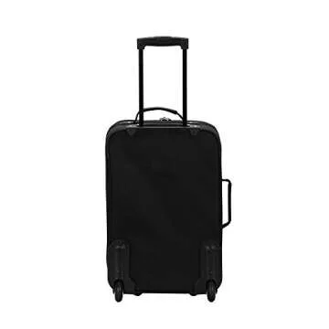 Rockland Fashion Softside Upright Luggage Set, Expandable, Black, 2-Piece (14/19)