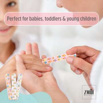 Gentle Baby Nail File - Safe Mini Emery Board for Kids
