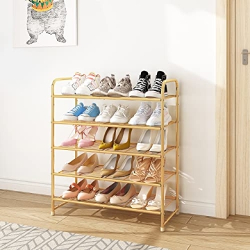 Simple Trending Shoe Rack 5-Tier Stackable Storage Solution