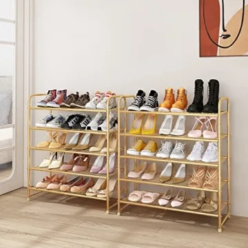 Simple Trending Shoe Rack 5-Tier Stackable Storage Solution
