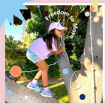 TSUKIHOSHI 3584 Rainbow Strap-Closure Machine-Washable Child Sneaker Shoe with Wide Toe Box and Slip...