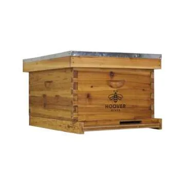 Wax-Coated 10 Frame Beehive - Starter Kit Starter Kit With 5 Frames