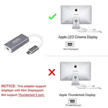 Allsmartlife USB C to Mini DisplayPort Adapter for 4K