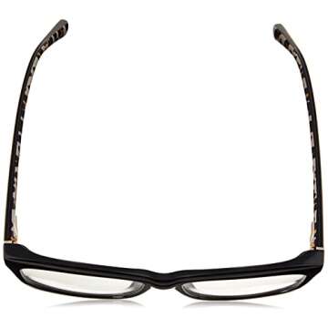 Kate Spade New York womens Kate Spade Female Optical Style Dollie Reading Glasses, Black Leopard/Demo Lens, 53mm 15mm US