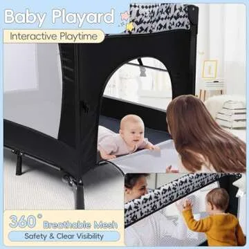 Xilingol 5-in-1 Pack and Play with Music Box & Changing Table
