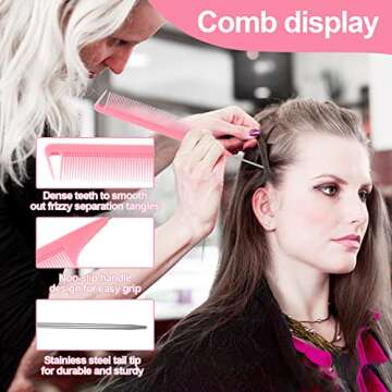 SWEET VIEW Crochet Hooks for Hair Set with 5pcs Different Size Crochet Needle, Latch Hook for Passion Twist Crochet Hair Extensions