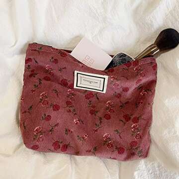 SxoSyo Cosmetic Bags for Women Makeup Bag Large Capacity Purse Travel Toiletry Zipper Storage Pouch ...