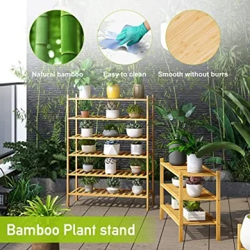 BMOSU Bamboo Shoe Rack - Stylish & Stackable Organizer