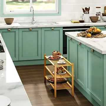 BMOSU Bamboo Shoe Rack - Stylish & Stackable Organizer