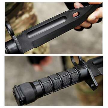 Ciyuhome Tactical Rubber Knife for Safe Outdoor Play and Cosplay