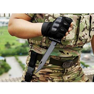 Ciyuhome Tactical Rubber Knife for Safe Outdoor Play and Cosplay