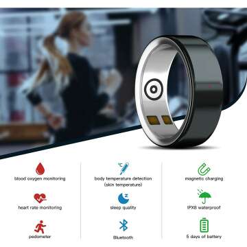 Fitiger Activity Tracker Smart Ring with Health Monitoring