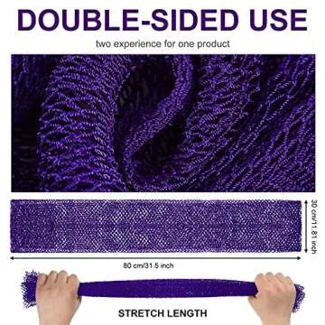 Geiserailie African Long Bathing Net Sponge for Daily Use