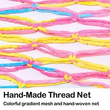 Unicorn Castle Stuffed Animal Hammock Net for Kids