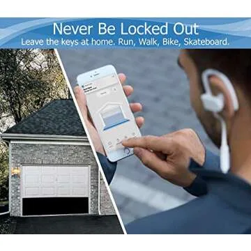 eKyro Smart Garage Door Opener - Universal WiFi Remote Controller Compatible with Alexa, Google Home, iPhone, Siri, Android, Door Left Open Alert, Door Security Systems, Updated Model