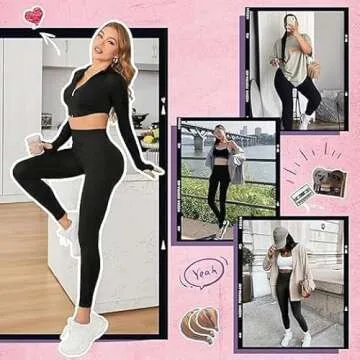 CAMPSNAIL 4 Pack Leggings for Women - High Waisted Tummy Control Yoga Pants for Workout Gym Black Leggings Plus Size Dance