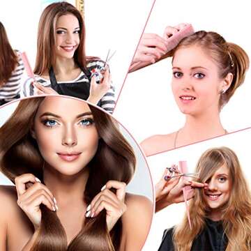 Leinuosen 3 Pack Carbon Fiber Rat Tail Styling Comb, Heat Resistant Anti Static Teasing Comb for Back Combing Root Teasing Adding Volume Evening Styling (Pink)