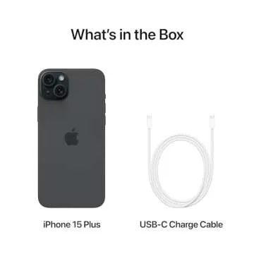 iPhone 15 Plus - 128GB, Black, Splash Resistant Device