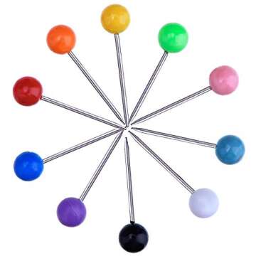 Outus 500 Colorful Map Push Pins - Durable & Versatile