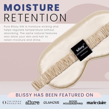 Blissy Silk Sleep Mask for Total Blackout Comfort