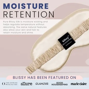 Blissy Silk Sleep Mask for Total Blackout Comfort