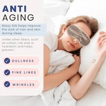 Blissy Silk Sleep Mask for Total Blackout Comfort