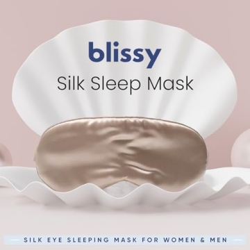 Blissy Silk Sleep Mask for Total Blackout Comfort